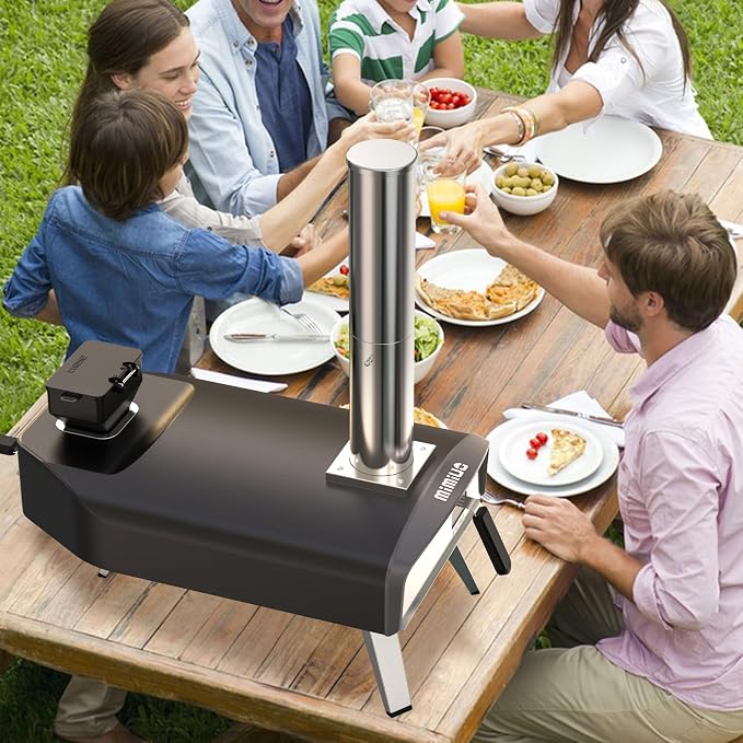 Mimiuo Outdoor Pizza Oven 12" Pellet Pizza Oven - Image 8