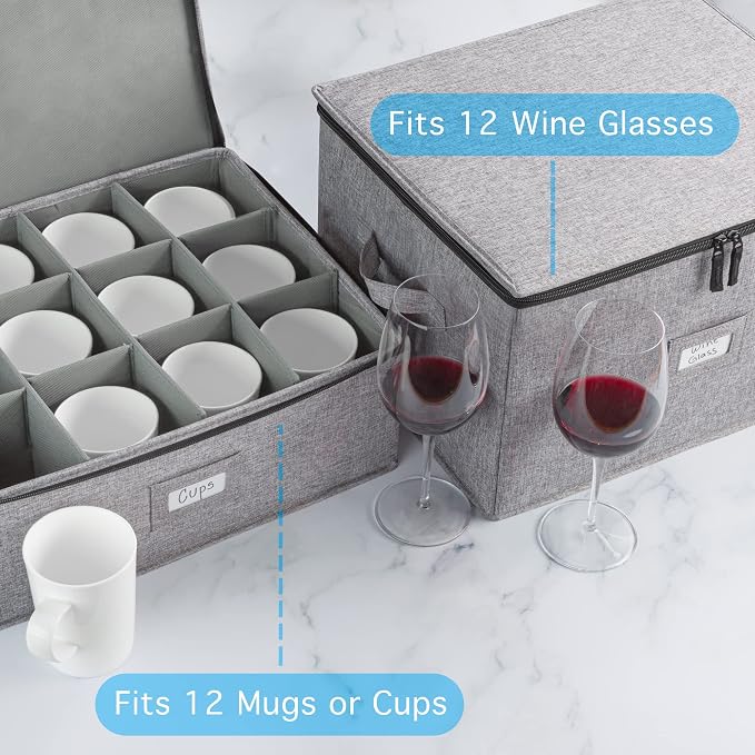 6pcs Hard Shell China Storage Containers - Image 4