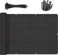 Sunny Guard Customized 2'6''x8' Black Balcony Privacy Screen, 90% Shade by SUNNYGUARD