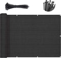 Sunny Guard Customized 2'6''x9' Black Balcony Privacy Screen, 90% Shade by SUNNYGUARD