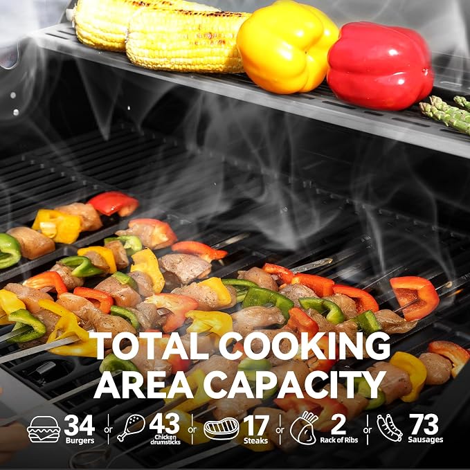Royal Gourmet SG6002R 6-Burner Propane Grill - Image 4