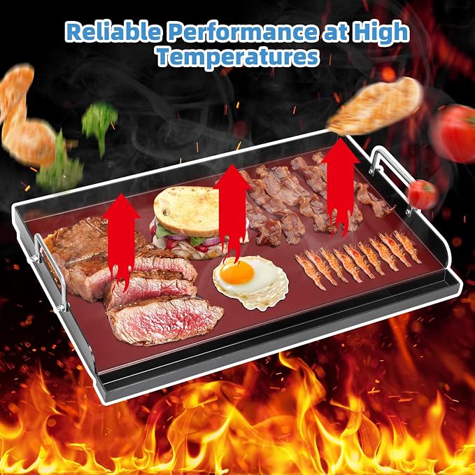 Universal Griddle Plate for Gas Grill – Premium Ceramic Coating Cooking Griddle - Image 4