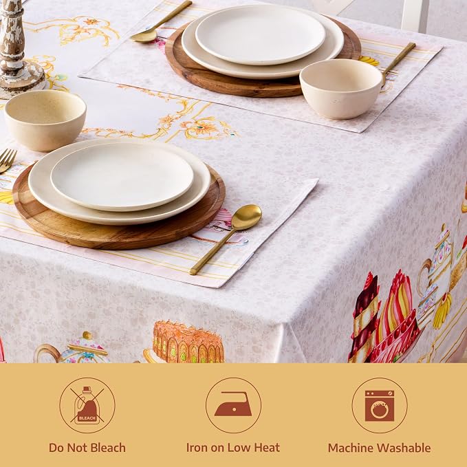 Maison d' Hermine Premium Table Cloth Square Table 100% Combed Cotton 70 x 70 - Image 8