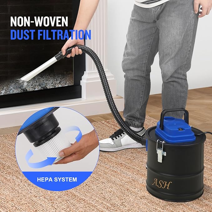 Ash Vacuum Cleaner -2.6 Gallon Fireplace Ash Vac - Image 3