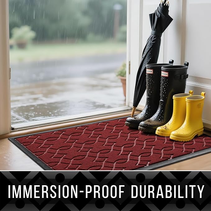 Yimobra Large Door Mat 47x24, All-Season Waterproof Doormat Outdoor Entrance - Image 4
