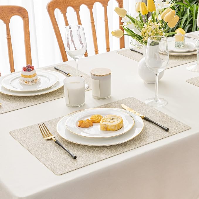Romanstile Vinyl Placemats Set of 12-12 X 17 Inch - Image 2