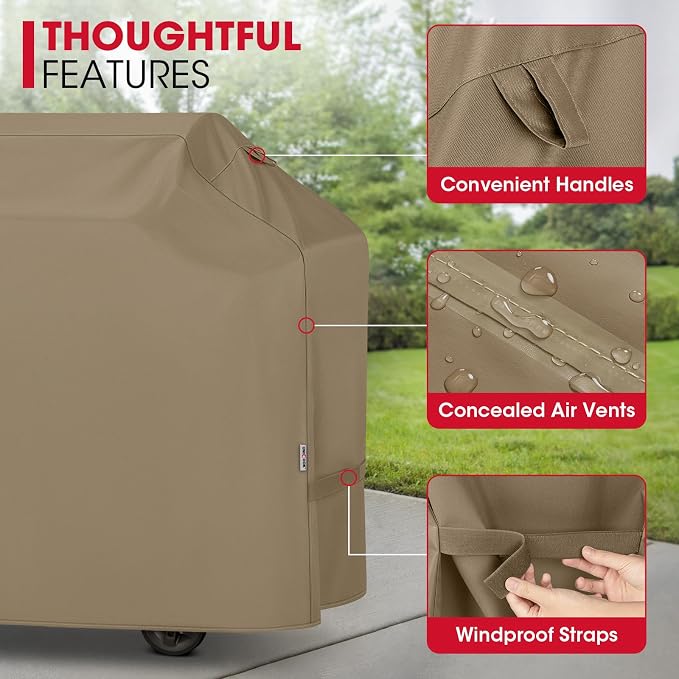 Unicook Grill Cover 60 Inch, Heavy Duty Waterproof Gas Grill Cover - Image 6