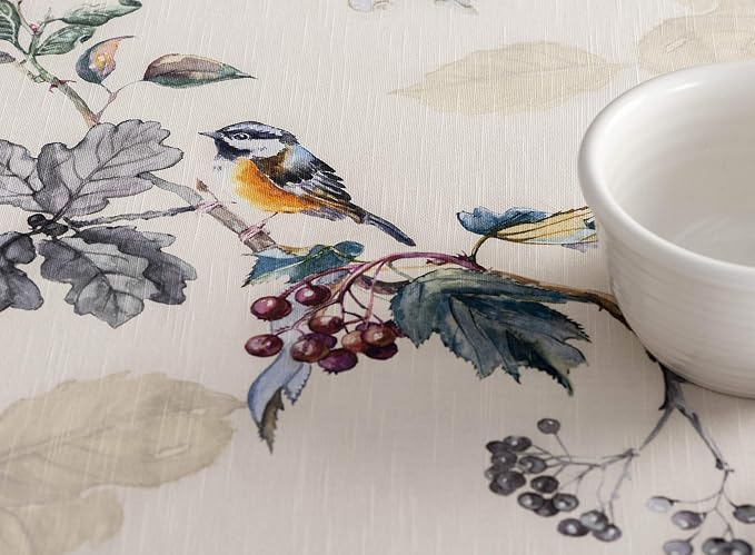 Maison d' Hermine Table Cloth Round Table 100% Cotton 69 Inches Fall Tablecloth - Image 9