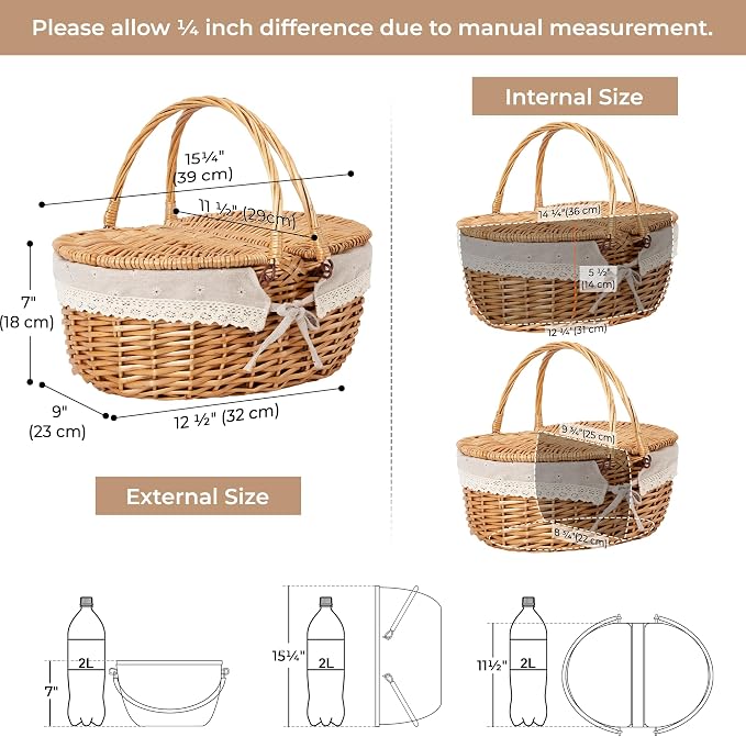 GRANNY SAYS Wicker Picnic Basket - Image 3