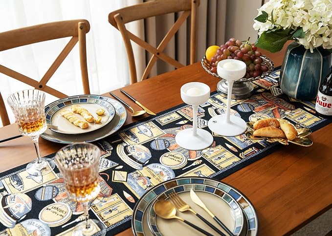 13×72 Inch Table Runner, Retro-Luxury Tassels Series - Image 3