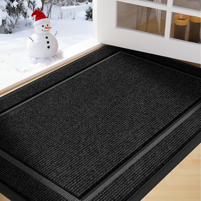 Front Door Mat Outside Entrance Indoor Doormat, Outdoor Door Mats by IMHOME