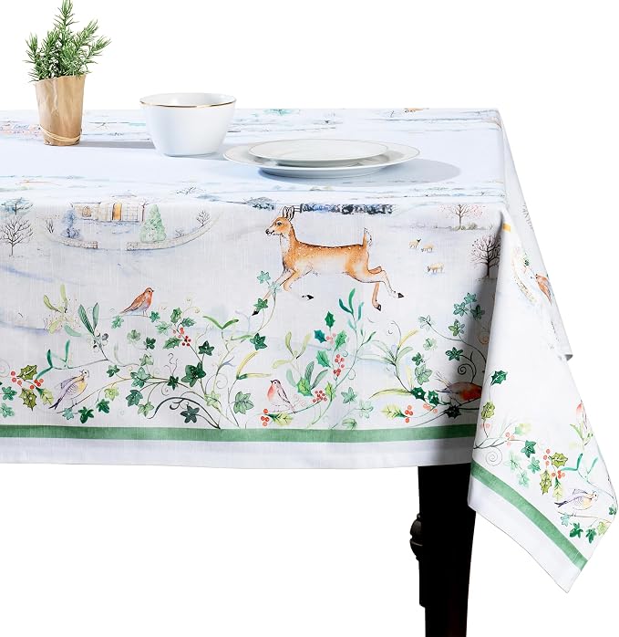 Maison d' Hermine Table Cloth Rectangle Table 100% Cotton 60 x 120 Inches Fall by MaisondHermine