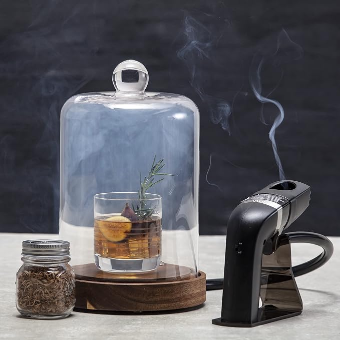 Crafthouse by Fortessa Individual Mini Glass Smoke Cloche - Image 3