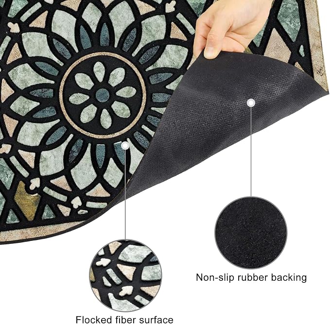 CHICHIC Welcome Door Mat 17x 30 Inch Front Doormat Outdoors - Image 4