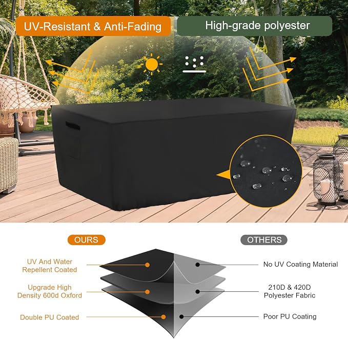 Tempera Patio Furniture Cover, Outdoor Table And Chair Covers Waterproof - Image 3