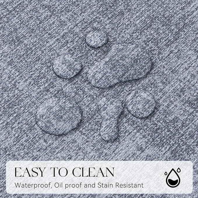 MOSAYT Placemats Set of 8, Heat Resistant Vinyl Place Mats - Image 4
