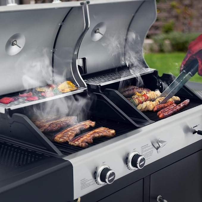 Royal Gourmet ZH3002N Propane Gas and Charcoal Grill Combo, Dual Fuel BBQ Grill - Image 12