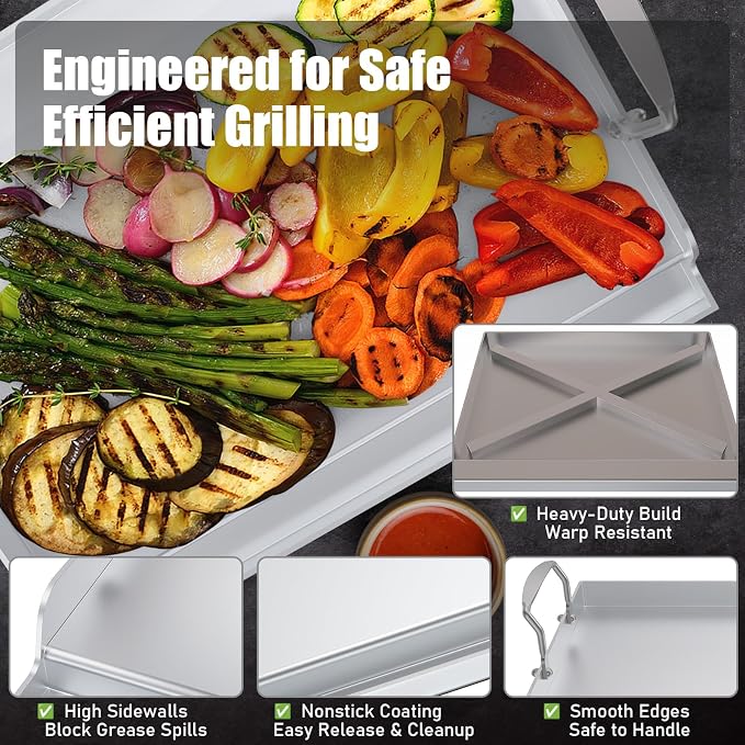 Nonstick Stainless Steel Griddle - Image 3