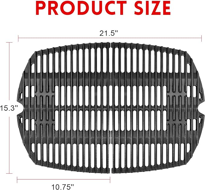 GGC 7645 7583 Grill Grates for Weber Q220 Q200 Q2000 Q2400 Q260 Gas Grills - Image 2