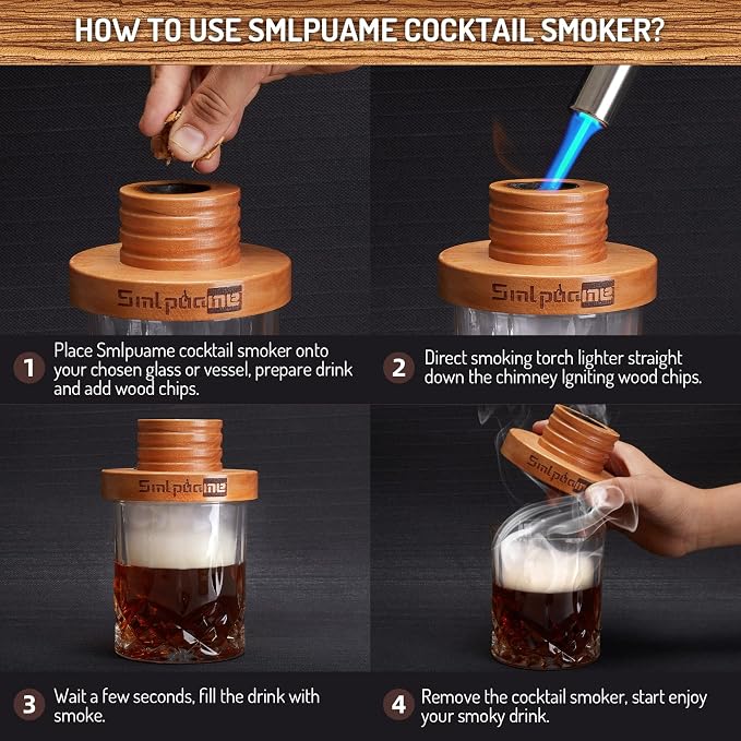 Cocktail Smoker Kit, Old Fashioned Smoker Kit - Image 4