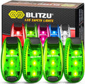 4 Pack LED Safety Light, Clip on Reflective Gear Lights by BLITZU