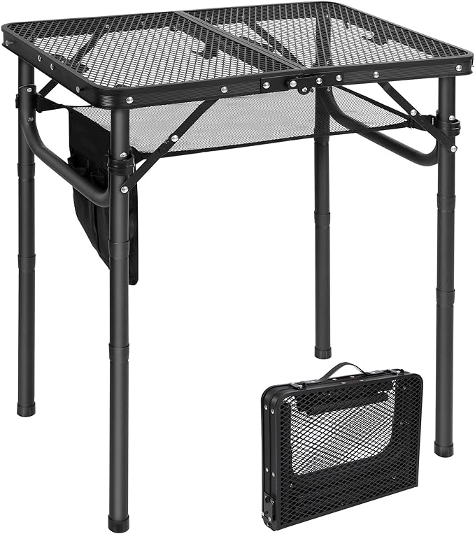 RedSwing Folding Grill Table, Lightweight Height Adjustable Aluminum Table by RedSwing