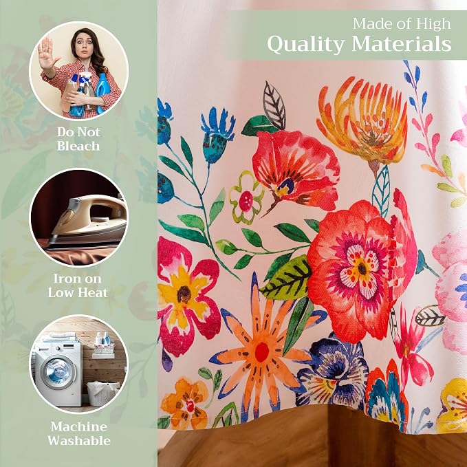 Maison d' Hermine Table Cloth Round Table 100% Cotton 63 Inches Tablecloth - Image 3