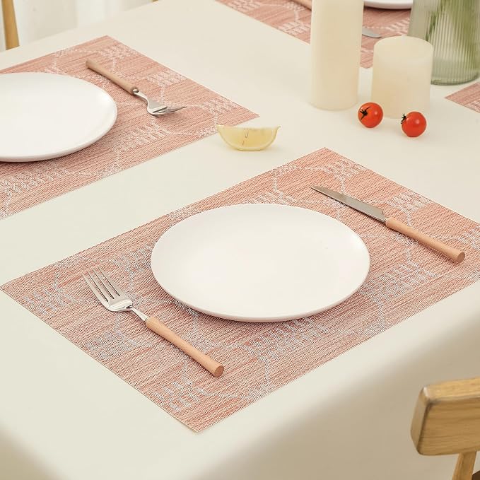 Leetaltree Coral Placemats Set of 8 - Image 8