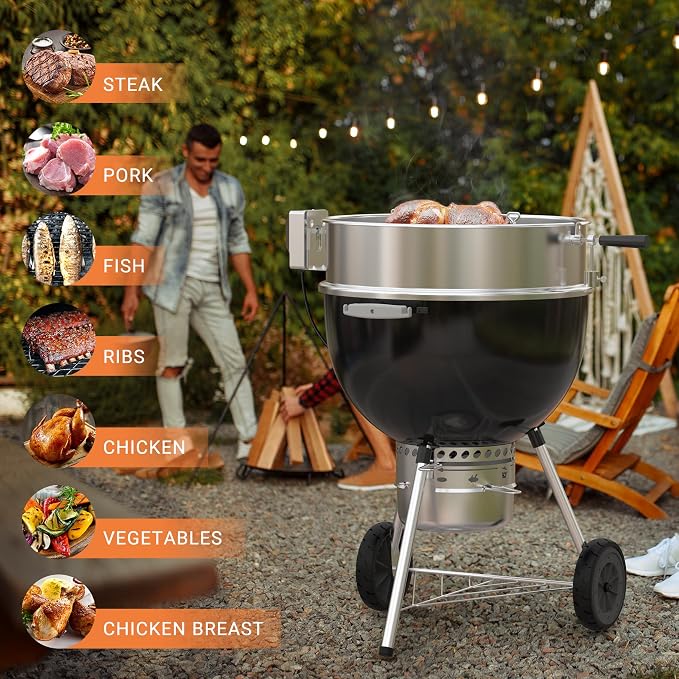 Onlyfire Stainless Steel Rotisserie Ring Kit Barbecue Accessories - Image 7