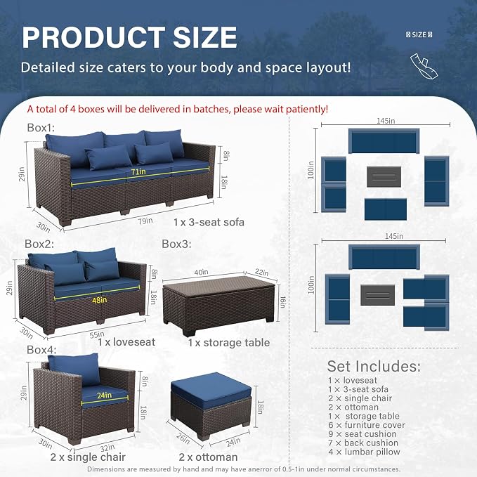 Patio Furniture Set Outdoor Patio Furniture - Image 6