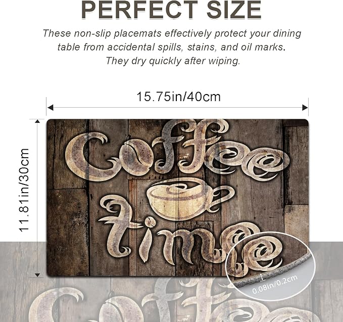 Coffee Placemats Set of 4 - Image 3