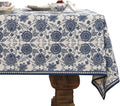 patdrea Designer Small Vintage Blue Tablecloth by Welcometopatdrea