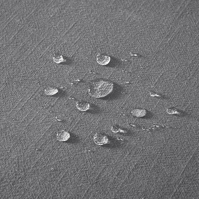MIULEE Linen Cotton Blend Tablecloth Rectangle, Luxury Waterproof Stain - Image 6