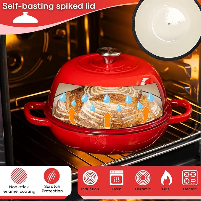 Enamelled Cast Iron Dutch Oven Pot – Dutch Oven - Image 3