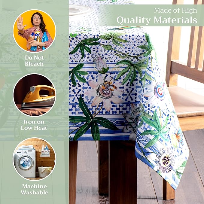 Maison d' Hermine Table Cloth Rectangle Table 100% Cotton 60 x 120 Inches - Image 3