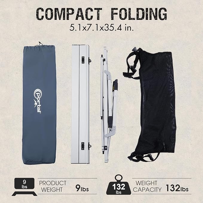 PORTAL Outdoor Folding Portable Picnic Camping Table - Image 11