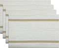 Luxurious Placemats Set of 4, Durable Table Mats Kitchen Plastic Washable by PandaPalm