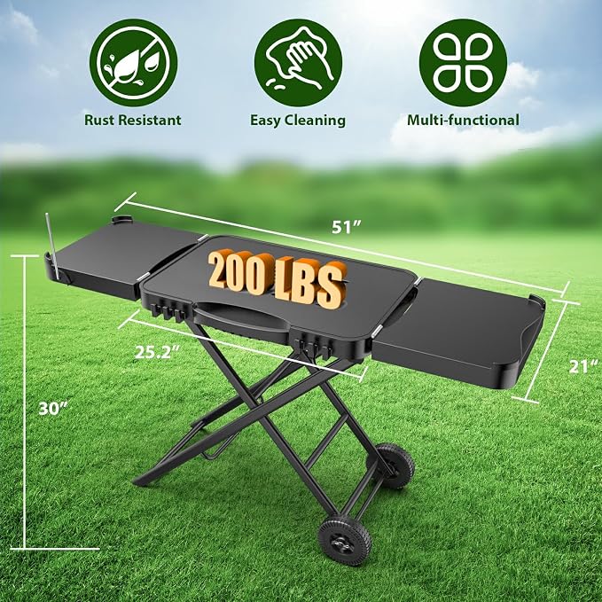 Portable Indoor Grill Table Stand - Image 2