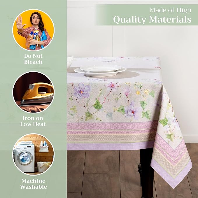 Maison d' Hermine Table Cloth Rectangle Table 100% Cotton 70 x 108 Inches - Image 3