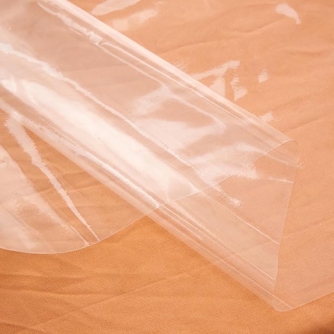 Clear Plastic Tablecloth Protector Rectangle 54x120 inch Waterproof Oilproof - Image 5