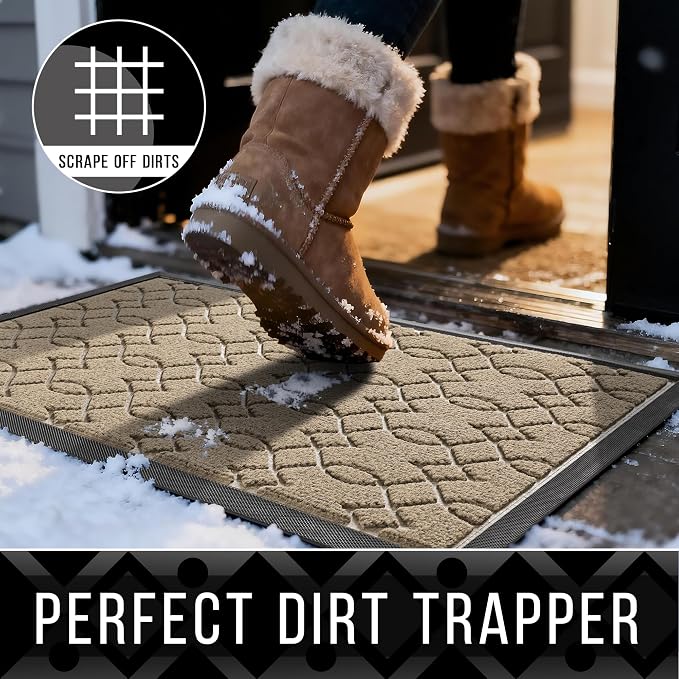 Yimobra Outdoor Mats for Front Door 29.5x17, All-Season Waterproof Doormat - Image 3