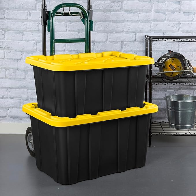 Sterilite 12-Pack Industrial Tote, Plastic Storage Container Bins - Image 7