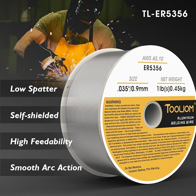 TOOLIOM ER5356 - .035" Welding Wire MIG Aluminum 0.9 mm Welding Wire - 1lb Spool - Image 6