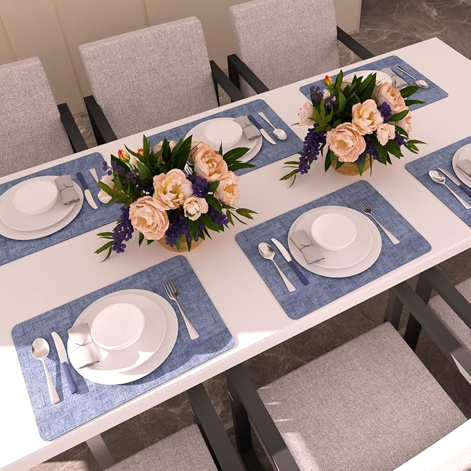 Maxpearl Faux Leather Placemats Set of 6 - Image 8