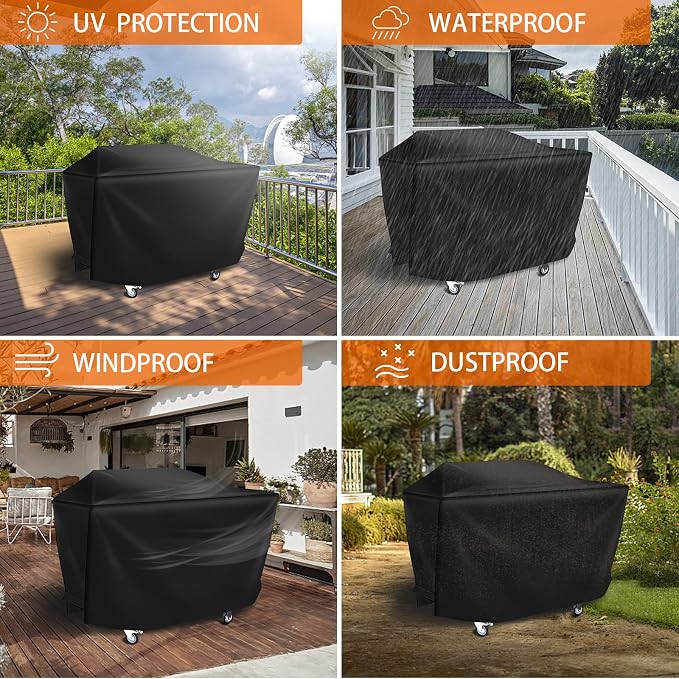 iCOVER Griddle Cover for Blackstone Rangetop Combo Griddles 600D Heavy Duty - Image 6
