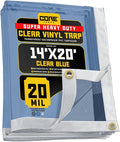 Core Tarps 20 Mil Extreme Heavy Duty Clear Tarp by CoreTarps