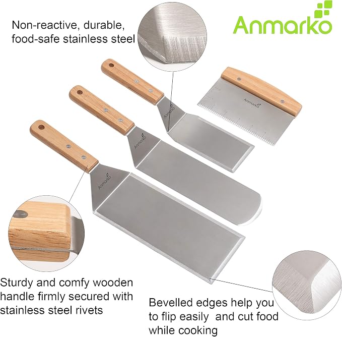 Stainless Steel Metal Spatula Set - Image 2