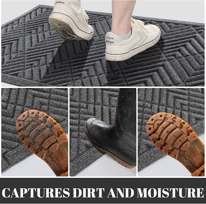 Yimobra Door Mats Outdoor 29.5x17, All-Season Waterproof Outdoor Mats - Image 5