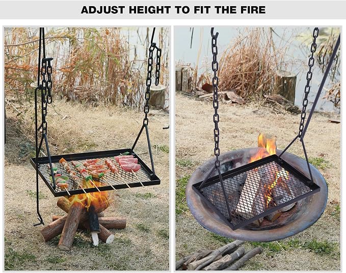 REDCAMP Swing Outdoor Campfire Grill Stand - Image 2