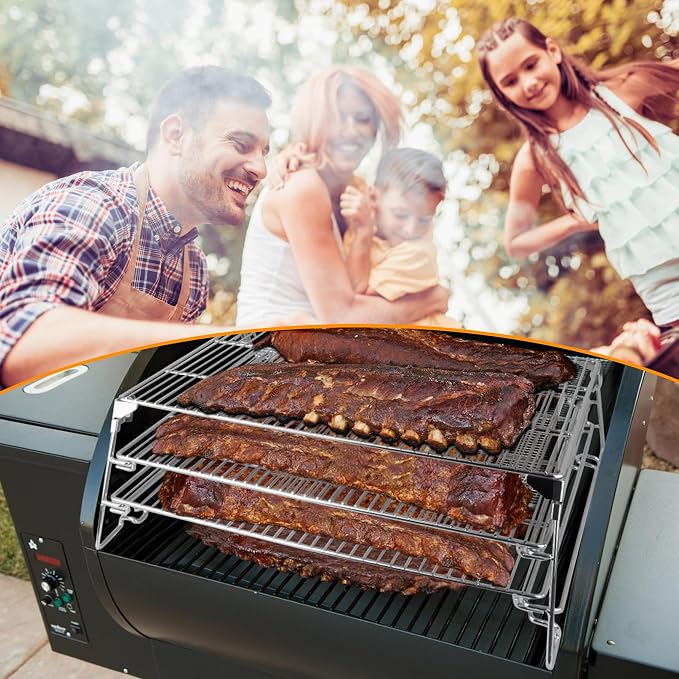 21" 3-Tier Foldable Sliding Jerky Racks - Image 7